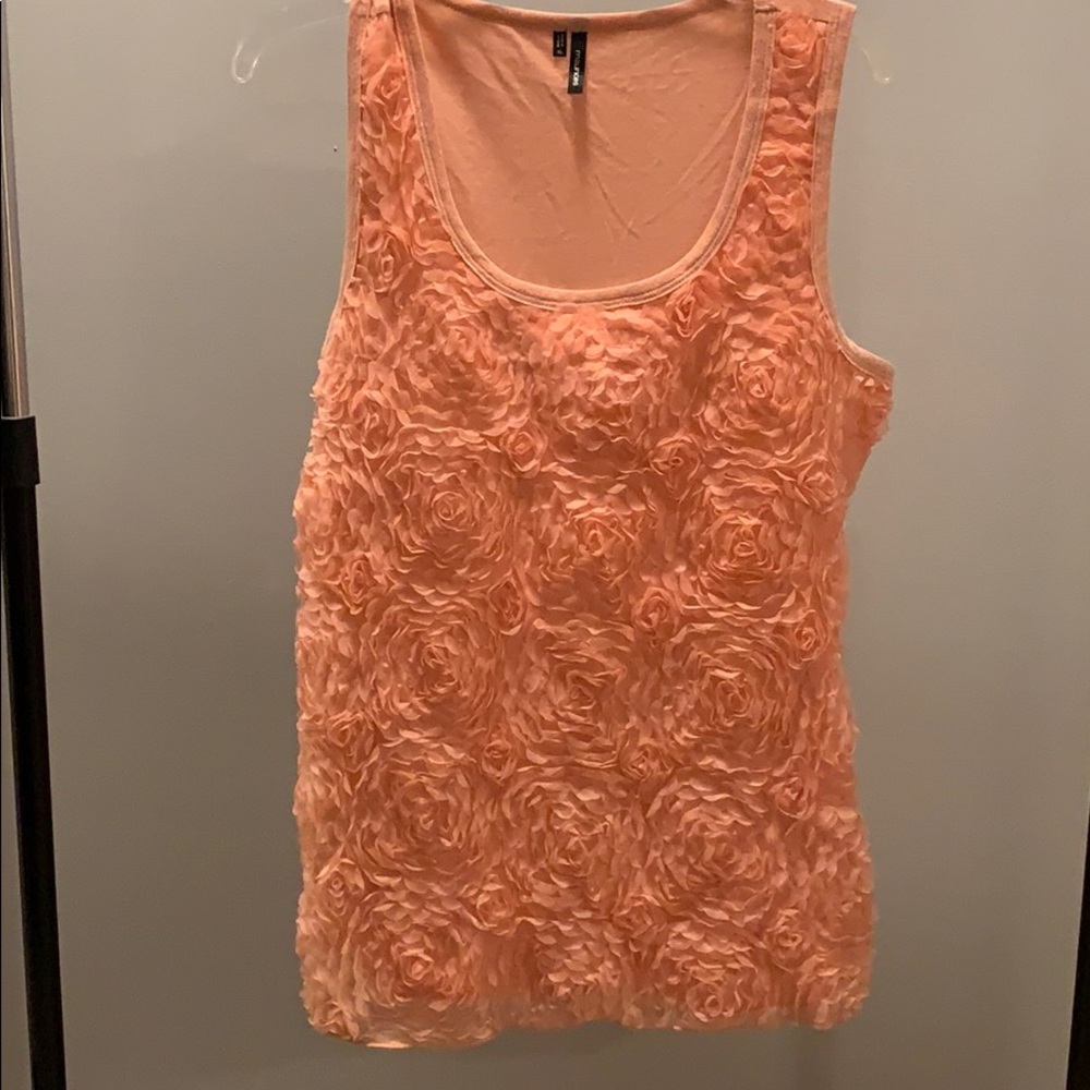 tank/shell floral chiffon